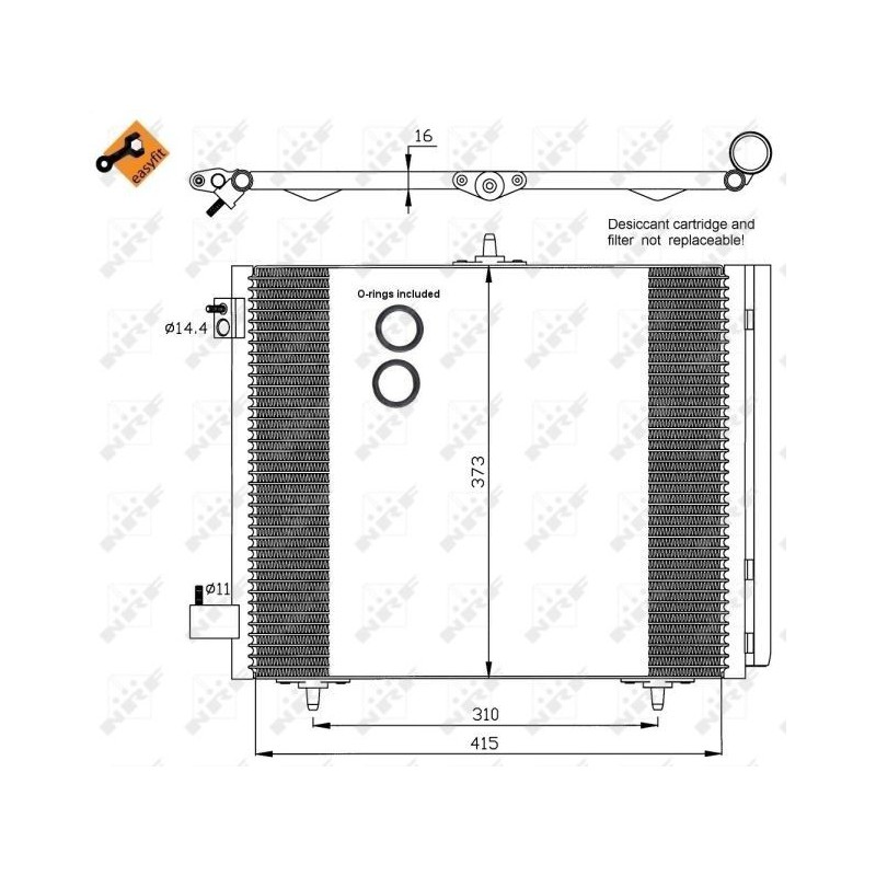 NRF Airco condensor PSA
