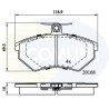 Remblokkenset vooras Seat/VW