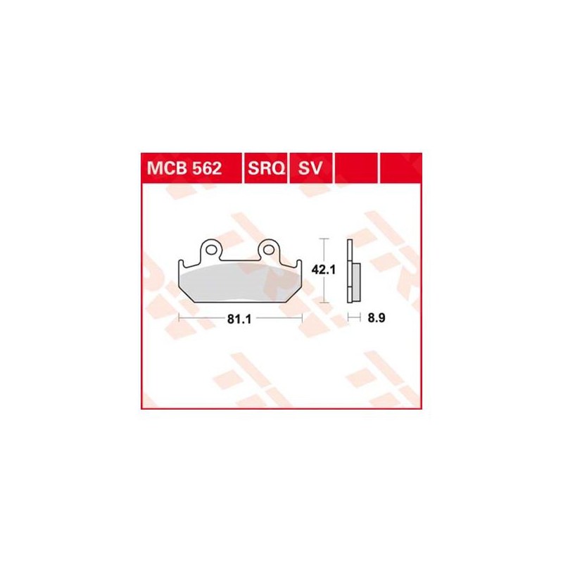 Remblokset TRW MCB562 Honda