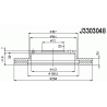 Remschijf vooras Mazda Premacy/626/MX6